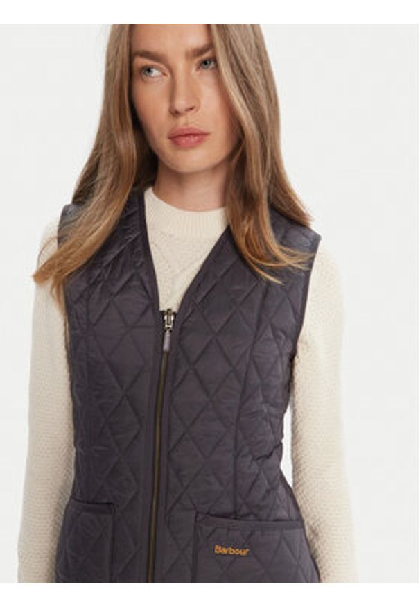Barbour Bezrękawnik Betty Interactive Liner LLI0001NY91 Granatowy Regular Fit. Kolor: niebieski. Materiał: syntetyk. Długość rękawa: bez rękawów