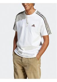 Adidas - adidas T-Shirt Essentials Single Jersey 3-Stripes T-Shirt IC9343 Biały Regular Fit. Kolor: biały. Materiał: bawełna, jersey #4