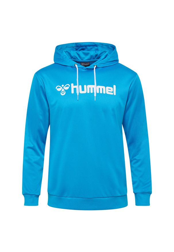 Bluza z kapturem Hummel Logo. Typ kołnierza: kaptur. Kolor: niebieski. Sport: fitness