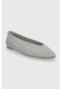 Answear Lab baleriny kolor turkusowy. Kolor: turkusowy. Materiał: guma. Obcas: na obcasie. Styl: wakacyjny. Wysokość obcasa: niski #5