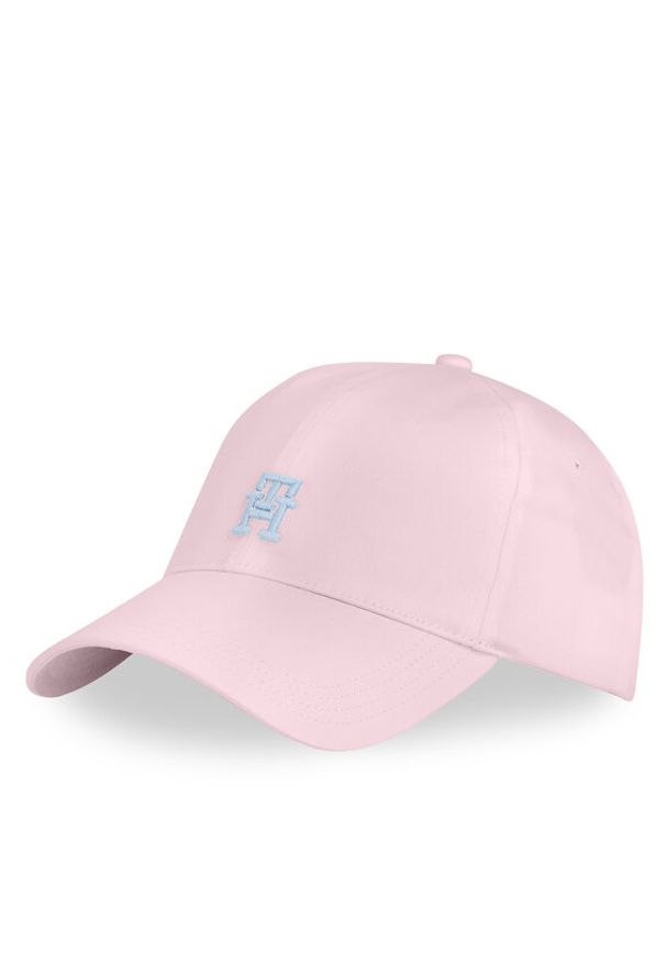 TOMMY HILFIGER - Tommy Hilfiger Czapka z daszkiem Th Imd Color 6 Panel Cap AM0AM13542 Różowy. Kolor: różowy. Materiał: bawełna