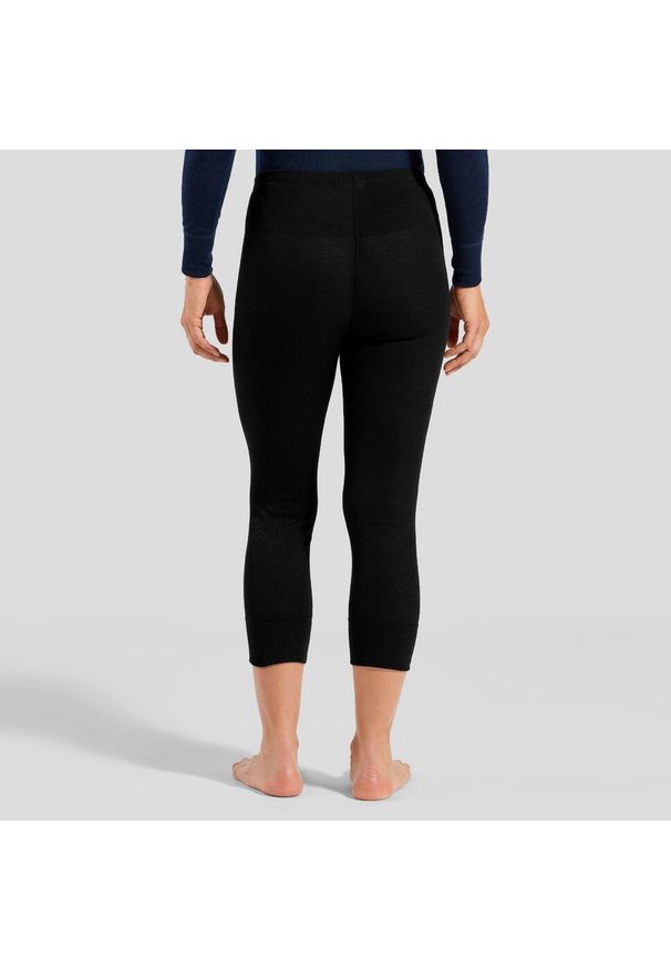 Legginsy damskie Odlo BL BOTTOM 3/4 ACTIVE WARM ECO. Kolor: czarny. Długość: krótkie