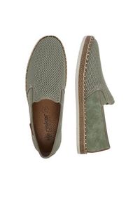 Rieker Espadryle CEO-B5265-52 Zielony jasny. Kolor: zielony. Materiał: materiał #4