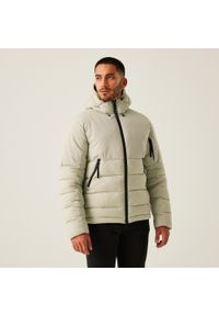Kurtka z kapturem Regatta Laurade. Typ kołnierza: kaptur. Kolor: szary. Materiał: puch. Sport: turystyka piesza #1