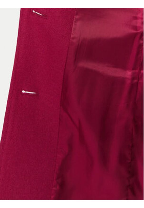 United Colors of Benetton - United Colors Of Benetton Płaszcz wełniany 2U62DN062 Różowy Regular Fit. Kolor: różowy. Materiał: wełna, syntetyk