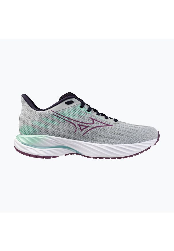 Buty do biegania damskie Mizuno Wave Inspire 21 pearl blue/dark purple/ice green. Kolor: szary. Model: Mizuno Wave. Sport: bieganie