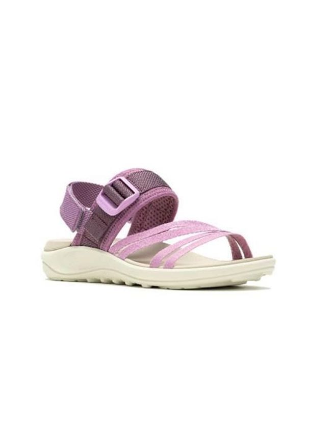 Buty do chodzenia damskie Merrell District 4 Backstrap. Kolor: fioletowy. Materiał: materiał, syntetyk. Sport: turystyka piesza