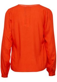 ICHI Bluzka 20120243 Pomarańczowy Regular Fit. Kolor: pomarańczowy. Materiał: wiskoza #3