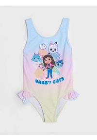 Sinsay - Kostium kąpielowy z efektem ombre Gabby's Dollhouse - wielobarwny