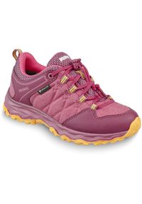 Buty trekkingowe dziecięce MEINDL Ontario Junior GTX, z membraną Gore-Tex. Kolor: różowy. Technologia: Gore-Tex. Sport: turystyka piesza