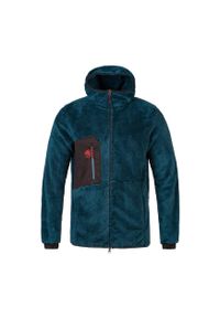 RAFIKI - Polar z kapturem zapinany na zamek Rafiki Hulk. Typ kołnierza: kaptur. Kolor: niebieski. Materiał: polar. Sport: wspinaczka #1