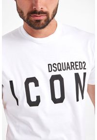 T-shirt DSQUARED2. Materiał: bawełna. Długość rękawa: krótki rękaw. Długość: krótkie. Wzór: nadruk #4