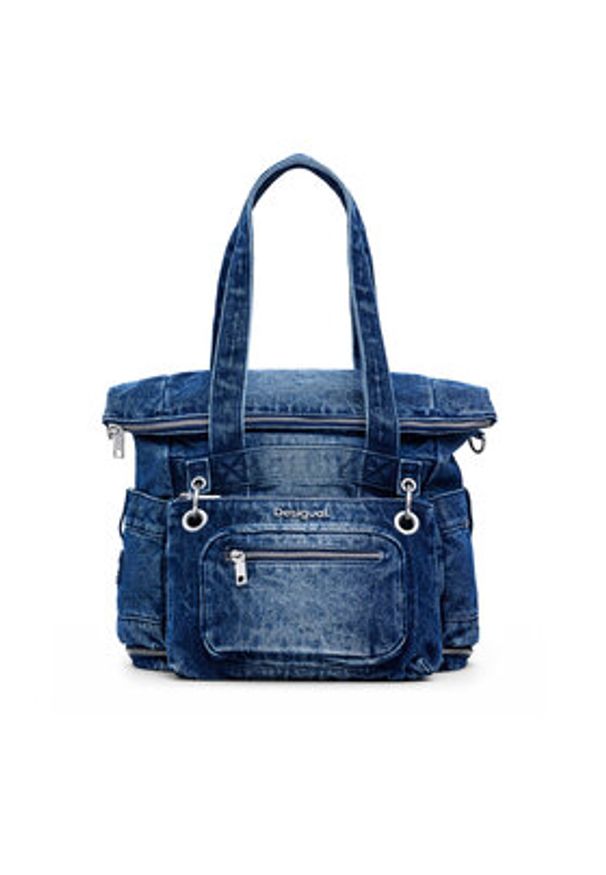 Desigual Plecak 25SAKD02 Granatowy. Kolor: niebieski. Materiał: materiał