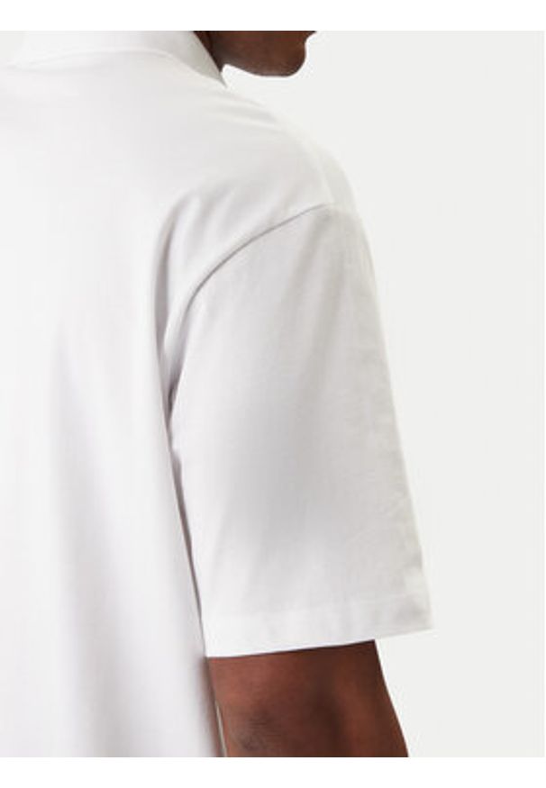 Karl Lagerfeld - KARL LAGERFELD Polo 745127 561225 Biały Regular Fit. Typ kołnierza: polo. Kolor: biały. Materiał: bawełna