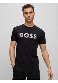 BOSS - Boss T-Shirt 50488833 Czarny Regular Fit. Kolor: czarny. Materiał: bawełna