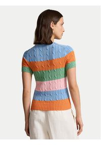 Polo Ralph Lauren Sweter 211935307001 Kolorowy Regular Fit. Typ kołnierza: polo. Materiał: bawełna. Wzór: kolorowy #4