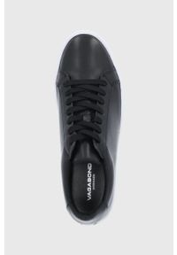 vagabond - Vagabond buty skórzane PAUL 2.0 kolor czarny. Nosek buta: okrągły. Zapięcie: sznurówki. Kolor: czarny. Materiał: skóra. Obcas: na obcasie. Wysokość obcasa: niski
