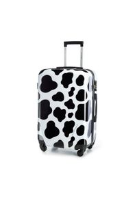 Wittchen - Komplet walizek z ABS-u w zwierzęcy wzór czarno-biały. Kolor: biały, wielokolorowy, czarny. Materiał: guma. Wzór: motyw zwierzęcy #10