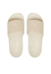 Calvin Klein Jeans Klapki Slide Monogram Wn YW0YW01835 Écru. Materiał: materiał #5