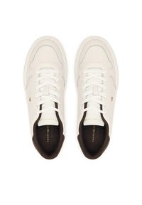 TOMMY HILFIGER - Tommy Hilfiger Sneakersy Icon Court Light FW0FW09601 Biały. Kolor: biały. Materiał: skóra #4