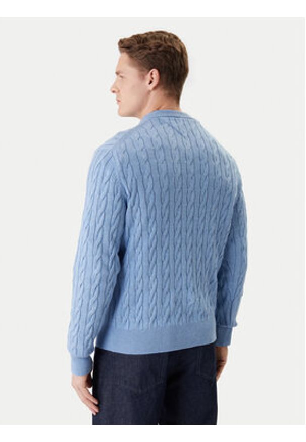 TOMMY HILFIGER - Tommy Hilfiger Sweter MW0MW33132 Niebieski Regular Fit. Kolor: niebieski. Materiał: bawełna