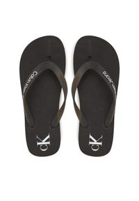 Calvin Klein Jeans Japonki Beach Sandal Flatform Tpu YW0YW01830 Czarny. Kolor: czarny