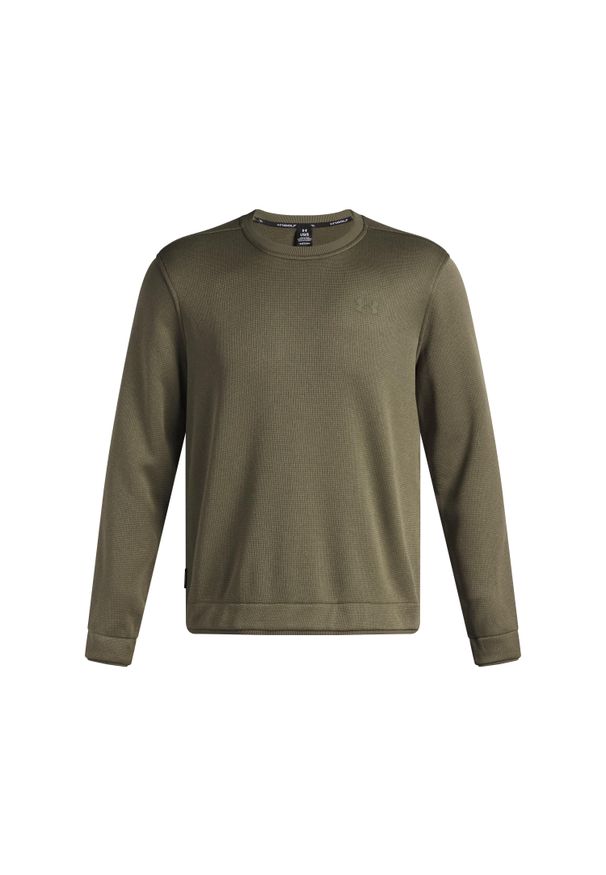 Polarowy sweter Under Armour. Typ kołnierza: golf. Kolor: zielony. Materiał: polar. Sport: golf