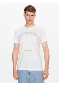 Jack & Jones - Jack&Jones T-Shirt Summer 12222921 Biały Regular Fit. Kolor: biały. Materiał: bawełna