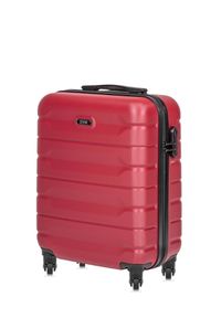 Ochnik - Komplet walizek na kółkach 19''/24''/28''. Kolor: czerwony. Materiał: guma, poliester, materiał, kauczuk #14
