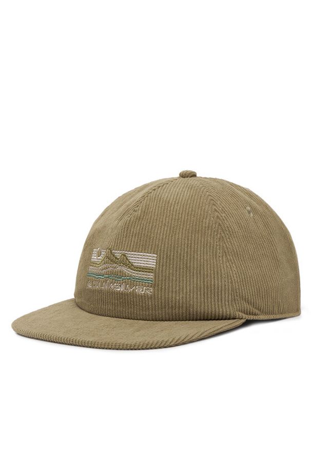 Quiksilver Czapka z daszkiem Bluff Shade AQYHA05458 Zielony. Kolor: zielony. Materiał: poliester