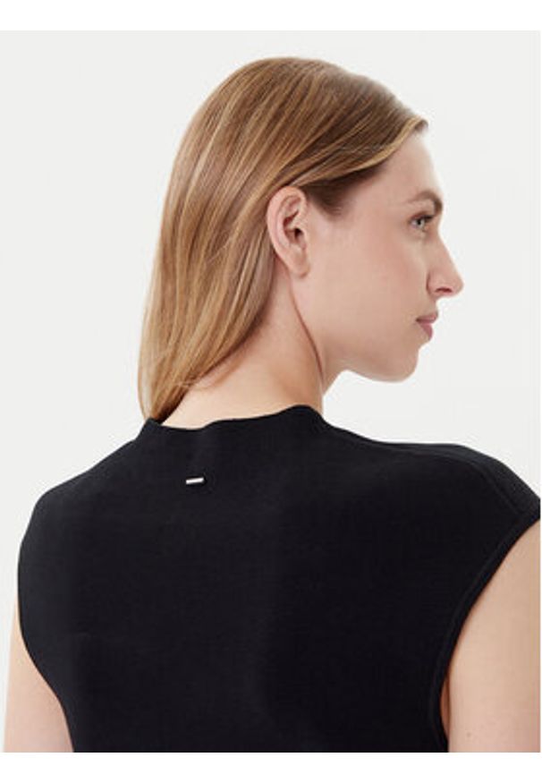 BOSS Sukienka codzienna Ferdolini 50542873 Czarny Regular Fit. Okazja: na co dzień. Kolor: czarny. Materiał: syntetyk. Typ sukienki: proste. Styl: casual