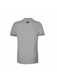 Polo Kappa Barli. Typ kołnierza: polo. Kolor: czarny, szary, wielokolorowy. Styl: sportowy, elegancki