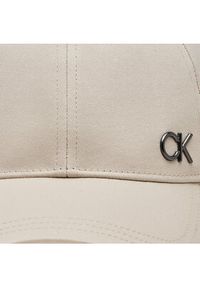 Calvin Klein Czapka z daszkiem Ck Bombed Metal Bb Cap K50K510968 Beżowy. Kolor: beżowy. Materiał: bawełna #4