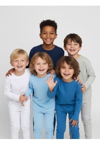 Sinsay - Koszulki z długimi rękawami 5 pack - biały. Kolor: biały. Długość rękawa: długi rękaw. Długość: długie #1