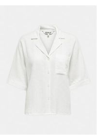 only - ONLY Koszula Tokyo 15314215 Biały Regular Fit. Kolor: biały. Materiał: wiskoza #4
