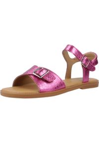 Geox - Sandały GEOX J S.KARLY G. D Rose. Kolor: różowy. Materiał: syntetyk. Sezon: lato