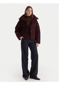 TOMMY HILFIGER - Tommy Hilfiger Kurtka puchowa WW0WW47294 Bordowy Relaxed Fit. Kolor: czerwony. Materiał: syntetyk #5