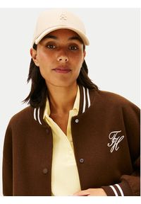 TOMMY HILFIGER - Tommy Hilfiger Czapka z daszkiem Elevated Chic AW0AW17631 Beżowy. Kolor: beżowy. Materiał: bawełna #4