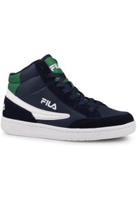 Buty młodzieżowe za kostkę Fila CREW MID TEENS. Wysokość cholewki: za kostkę. Kolor: zielony, niebieski, wielokolorowy