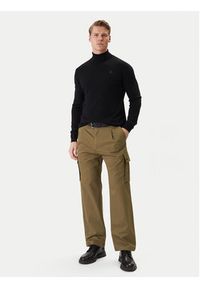 Hugo - HUGO Spodnie materiałowe Craysen 50553180 Zielony Straight Fit. Kolor: zielony. Materiał: bawełna #4