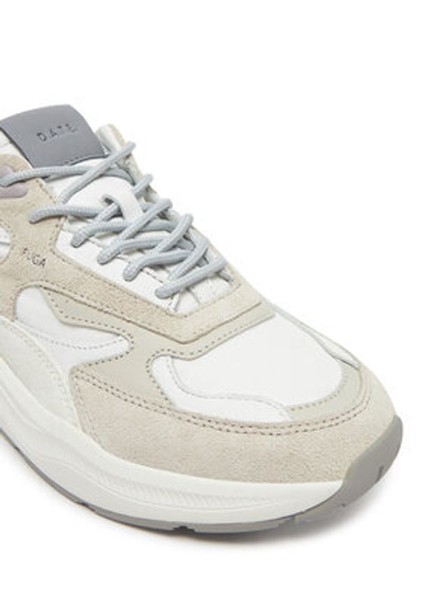 D.A.T.E. Sneakersy Fuga M421-FG-NY Biały. Kolor: biały. Materiał: zamsz, skóra