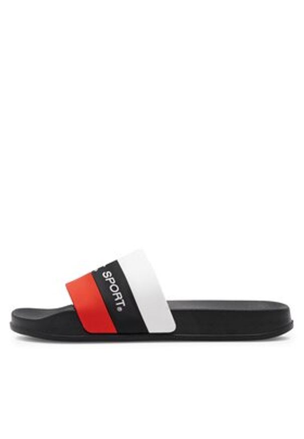 Beverly Hills Polo Club Klapki MP-CA23054-1C Czarny. Kolor: czarny. Materiał: guma