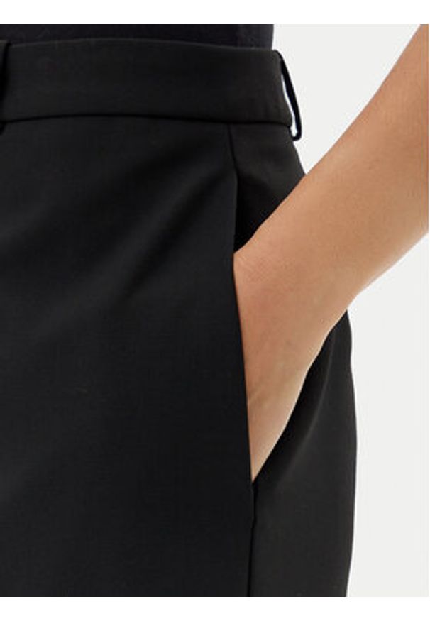 Hugo - HUGO Spodnie palazzo Hasmina 50542647 Czarny Wide Leg. Kolor: czarny. Materiał: syntetyk