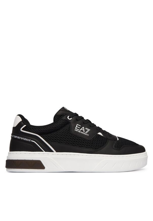 EA7 Emporio Armani Sneakersy 7X000650 AF23102 MC138 Czarny. Kolor: czarny. Materiał: skóra