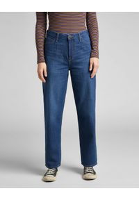 Lee - LEE WIDE LEG LONG DAMSKIE SPODNIE JEANSOWE MID HARPER L31ZNADR