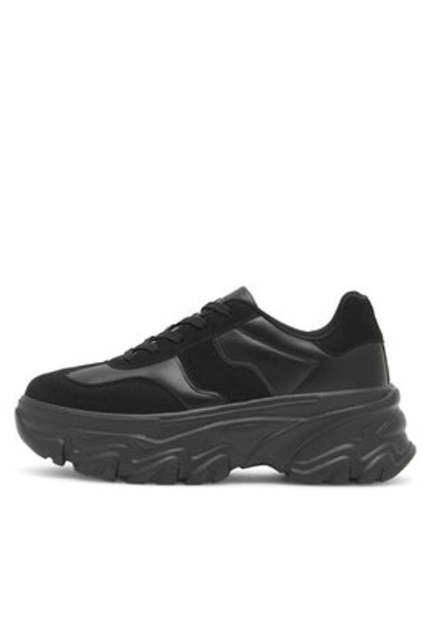 DeeZee Sneakersy Aarna WAG1370802A Czarny. Kolor: czarny. Materiał: syntetyk