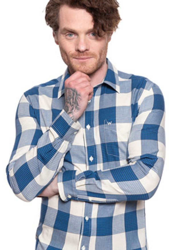 Wrangler - WRANGLER LS 1 PKT SHIRT VICTORIA BLUE W5F13OXJS 112130113