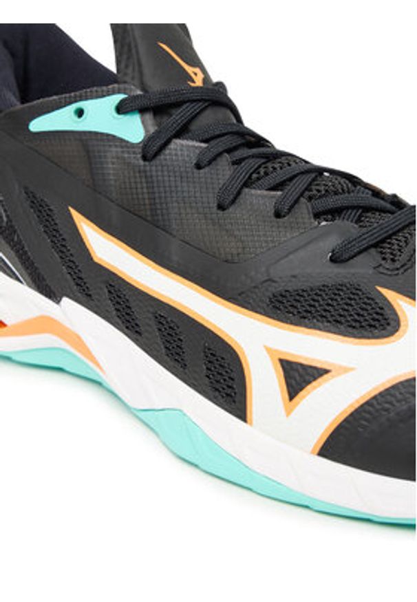 Mizuno Buty halowe Wave Mirage 5 X1GA2350 Czarny. Kolor: czarny. Materiał: skóra. Model: Mizuno Wave