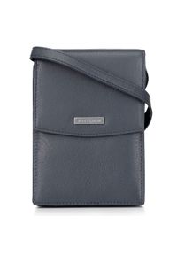 Wittchen - Minitorebka crossbody skórzana 2 w 1 ciemny granat. Materiał: skórzane. Styl: street