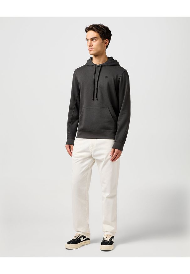 Wrangler - MESKA BLUZA WRANGLER SIGN OFF HOODIE FADED BLACK 112364289